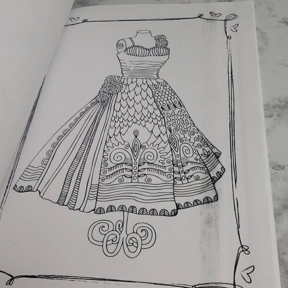 Dresses Advance Coloring Book - Picture 6 of 10